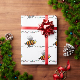 Papper för Humla-Wrapping i Ljus Presentpapper