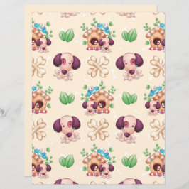 Papper för Hund-skrapbok