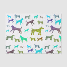 Papper för hundSilhouettesilkespapper