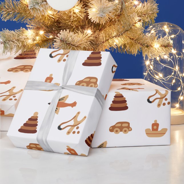 Papper för inkapsling av Flygplanen kuddar vid Cut Presentpapper (Helgdagar)