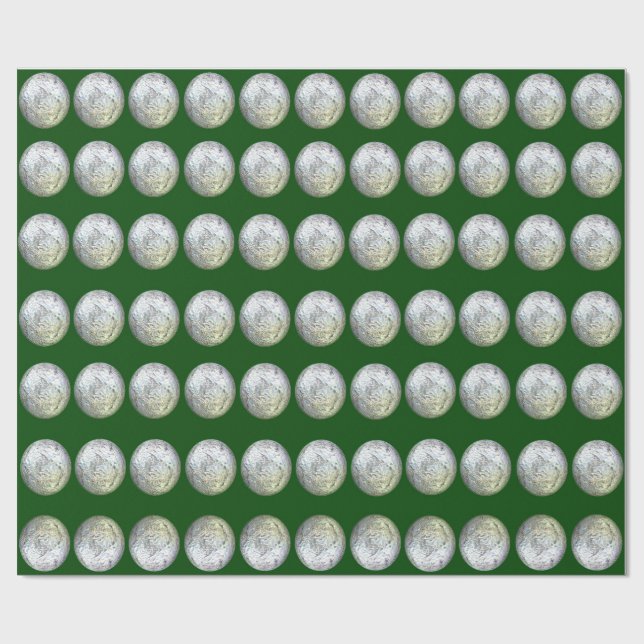 Papper för inkapsling av grönt och Silver Presentpapper (Platt)