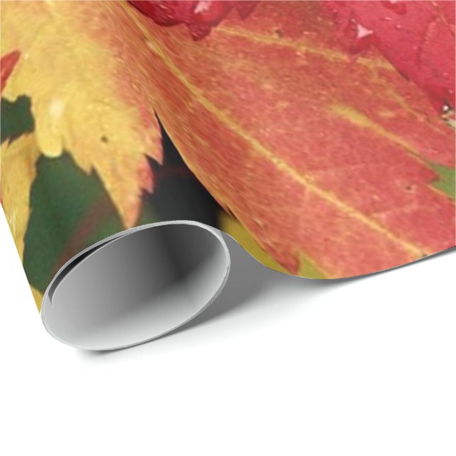 Papper för inkapsling av happy thanksgiving 8 presentpapper (Rullad Hörn)