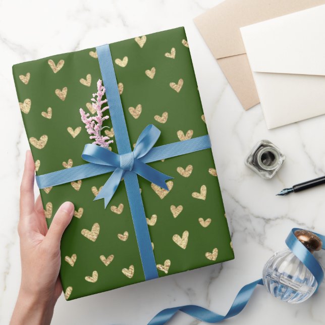 Papper för inkapsling av Hearts Wrapping vid helgd Presentpapper (Gifting)