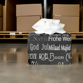 Papper för inkapsling av internationell God jul Tr Presentpapper