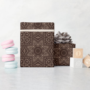 Papper för inkapsling av Mönster i Lera Star Presentpapper