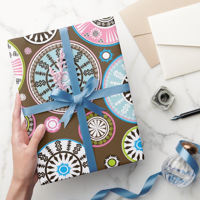 Papper för inkapsling av orienterat Blommönster Presentpapper (Skapare uppladdad)