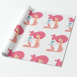 Papper för inkapsling av sjöjungfru Pirat Presentpapper