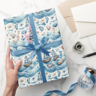 Papper för inkapsling av sjöman Thmet Pojke Presentpapper