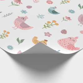 Papper för innerförpackning av Cute Chicken Presentpapper