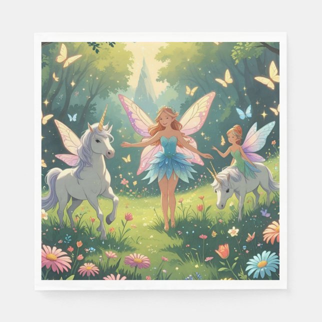 Papper för insamling av Fairy Wonderland Collectio Pappersservett (Framsidan)