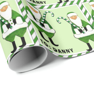 Papper för Irish jul Helgdag Gift Wrapping Presentpapper