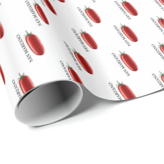 Papper för italienska San Marzano Tomato Gift Presentpapper