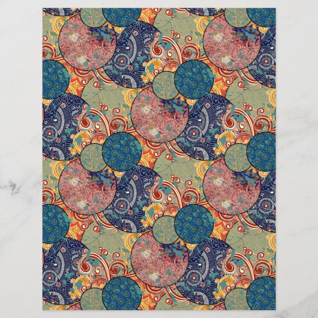 Papper för japansk strukturlista med citattecken (Framsida)