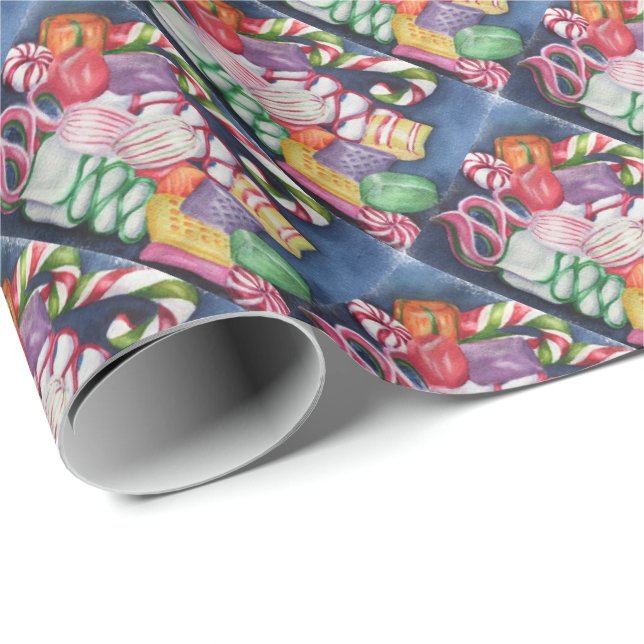 Papper för julgodis presentpapper (Rullad Hörn)