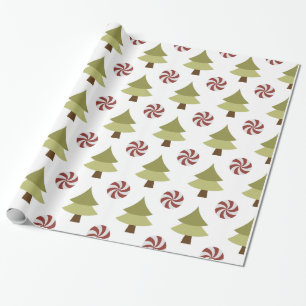 Papper för Julgran Glossy Wrapping Presentpapper