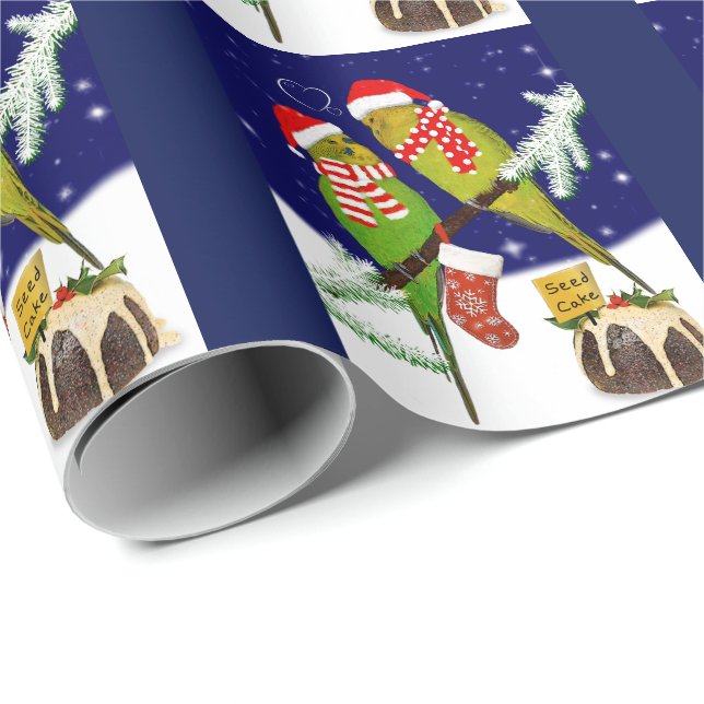 Papper för julinsvällning av utsäde presentpapper (Rullad Hörn)