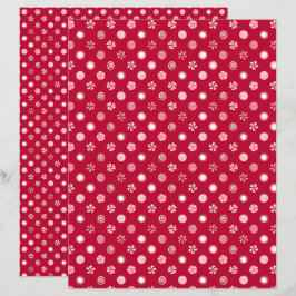 Papper för jullpeppermint Candy Scrapbook
