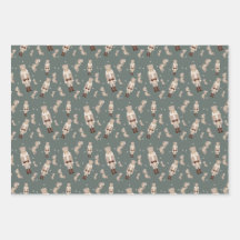 Papper för julnötskackning guld