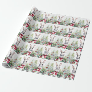 Papper för julrabbit presentpapper