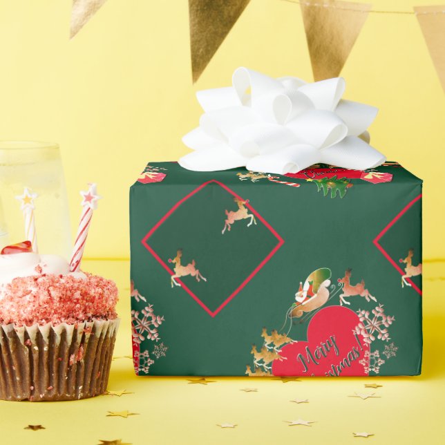 Papper för jultomtens rentvättning presentpapper (Födelsedagsfest)