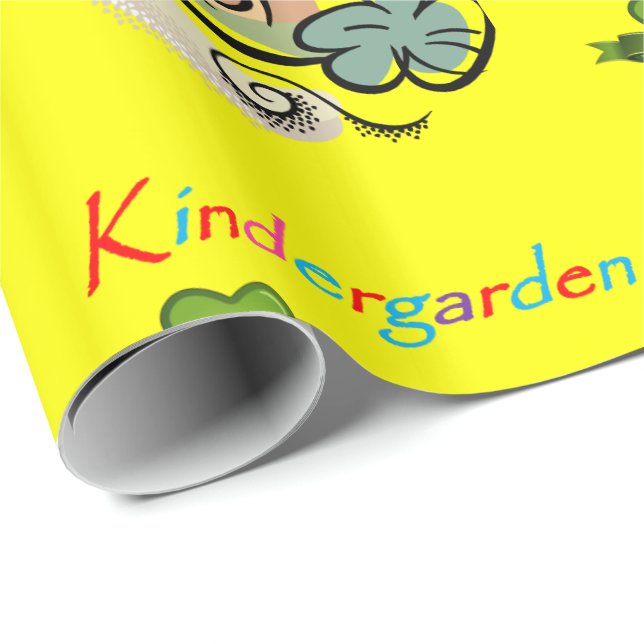 Papper för Kinderyard Wrapping Presentpapper (Rullad Hörn)