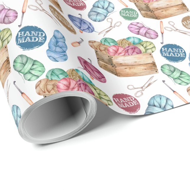 Papper för krocketsvällning presentpapper (Rullad Hörn)