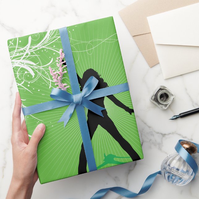 Papper för kvinnlig dansning presentpapper (Skapare uppladdad)