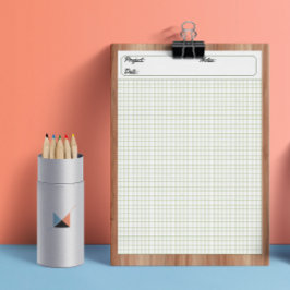 Papper för Lakan med  för motordiagram 6 mm Grönt Anteckningsblock