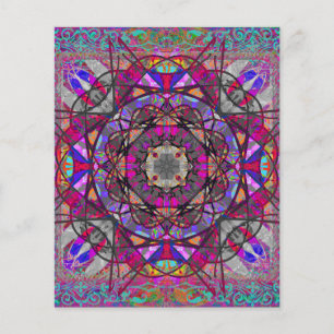 Papper för Lavender Aqua Boho Mandala-skrapbok