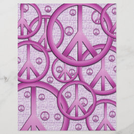 Papper för lila Fredstecken-klippbok