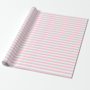 Papper för Ljus rosa och vit Rand Presentpapper