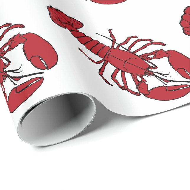 Papper för Lobster Wrapping Presentpapper (Rullad Hörn)