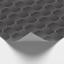 Papper för lyxfärgning av Guld-Embossed Black Wrap