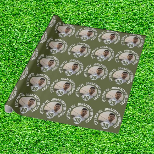 Papper för manlig golf-Thated Wrapping Presentpapper (Wrap Your Swing in Style!)