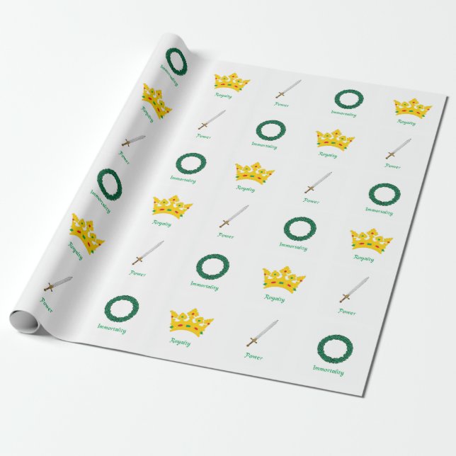 Papper för marantwrapping presentpapper (Utrullad)