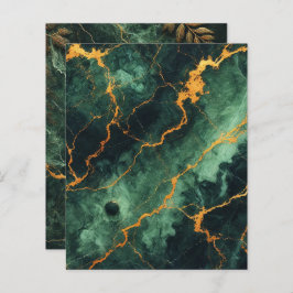 Papper för marble Grönt Forest Scrapbook