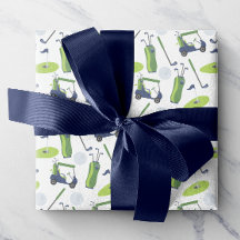 Papper för marin och Grönt Golf Wrapping