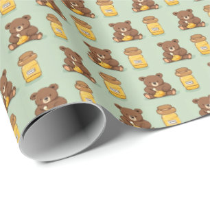 Papper för matning av honungsgift för spill av klu presentpapper