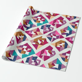 Papper för Modern Origami Patchwork Wrapping Presentpapper