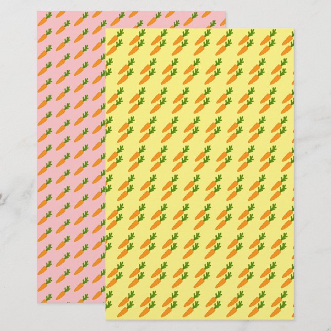 Papper för morotsmatsädesskrapbok (Fram/baksida)