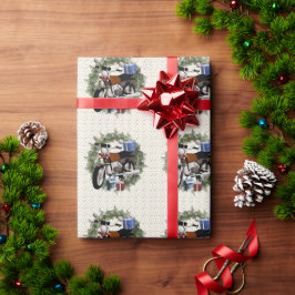 Papper för motorcykelns krandejul presentpapper