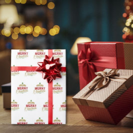 Papper för mycket god jul presentpapper