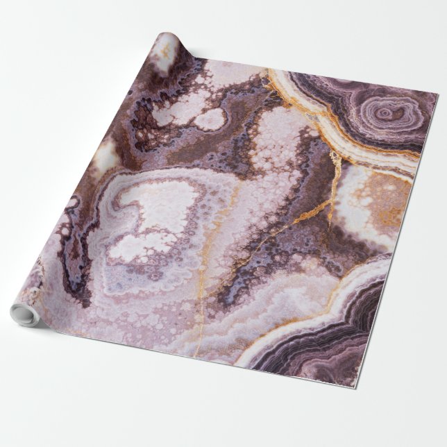 Papper för naturlig stenbrytning presentpapper (Utrullad)