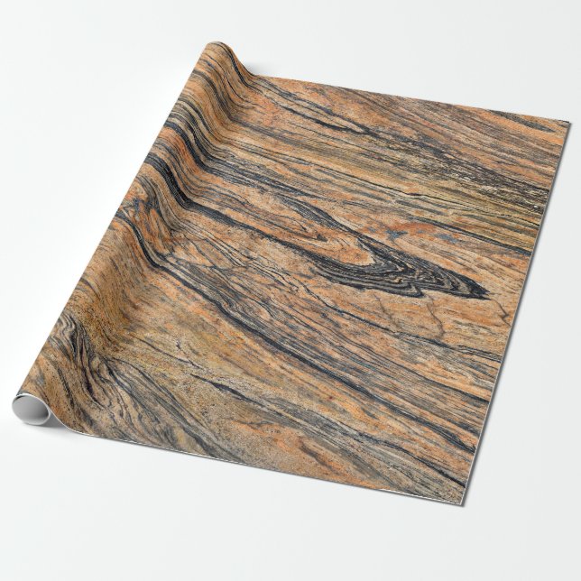 Papper för naturlig stenbrytning presentpapper (Utrullad)