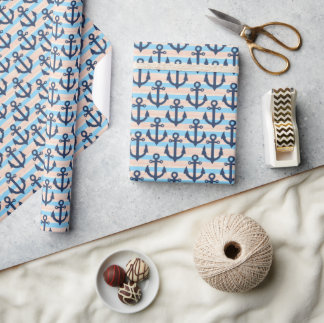Papper för Nautical Anchor Wrapping Presentpapper