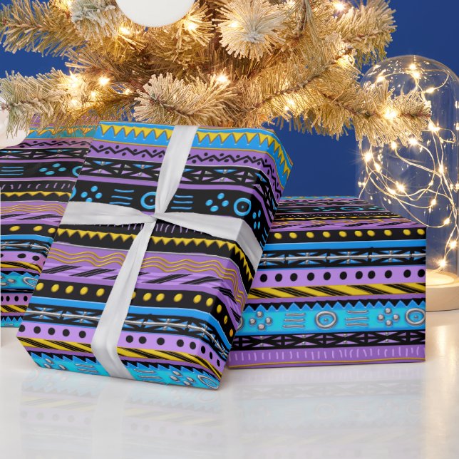 Papper för ombyggnad av Afrikas Mönster Presentpapper (Helgdagar)