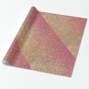 Papper för ombyggnad av Mönster vid ro Guld Glitte Presentpapper