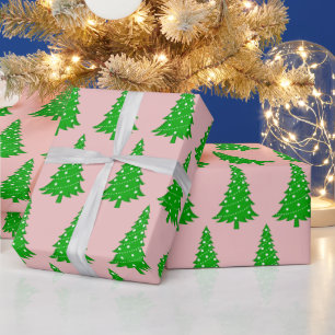 Papper för ombyggnad av Rosa Julgran Presentpapper