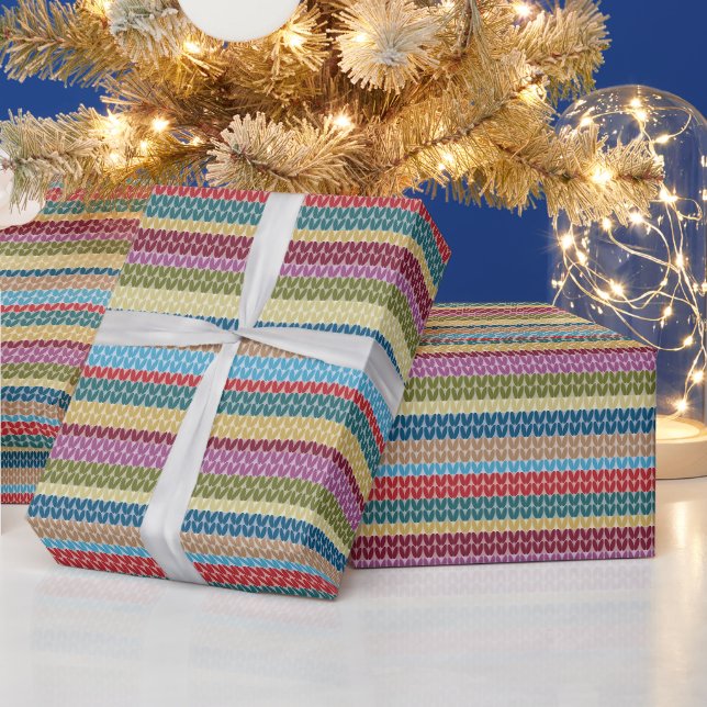 Papper för ombyggnad av Stil vid sticka Mönster La Presentpapper (Helgdagar)