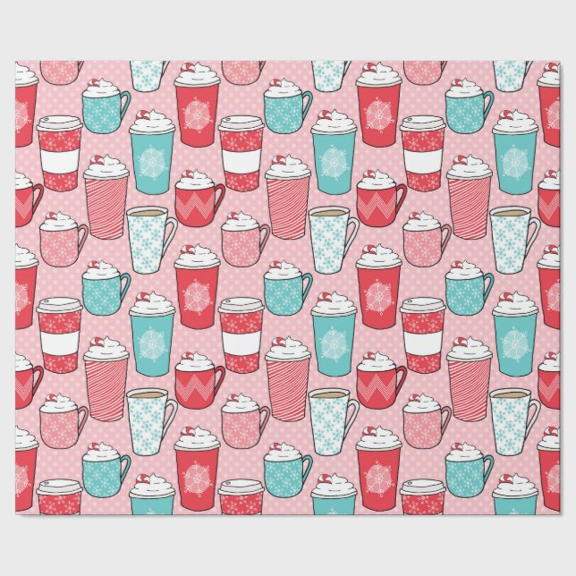 Papper för omformning av kafétid för sent vinter presentpapper (Seam)